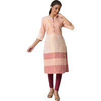 Aurelia Multi Geometric Printed Printed Cotton Regular Kurta for Women