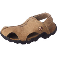Woodland Men's Khaki Leather Sandal-9 UK (43 EU) (OGD 0350107NW)