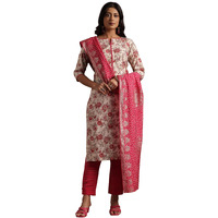 Libas Women's Silk Blend Kurta Set (36705_Pink