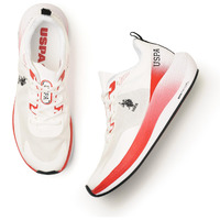U.S. POLO ASSN. Mens Severin White Running Shoe-(UK7)(US8)(2FD24553W01)