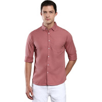 Dennis Lingo Men's Solid Dusty Pink Casual Shirt (AZ301_Dusty Pink_XXL)