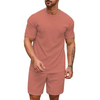 SMOWKLY Men's Pyjama Set || T-Shirt and Shorts Set for Men || Night Wear for Men || Night Suit for Men (1426_MTNS_BG_XXL) Beige
