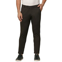 TOPLOT Men's Regular Fit Causal Trouser (Trouser-5068-Coffee-38) Brown