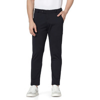 TOPLOT Men's Regular Fit Causal Trouser (Trouser-5068-Navy-28) Blue