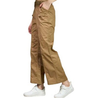 GRECIILOOKS Regular Fit Trousers for Women | Women Trousers | Women's High-Waisted Pant | Women Trousers Pants | Korean Trousers for Women (in, Alpha, XL, Regular, Brown)