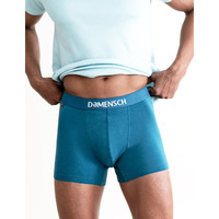 DAMENSCH Men's Deo-Cotton Deodorizing Trunks- Pack of 1- Mystic Teal- XX-Large