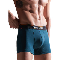 DAMENSCH Men's Deo-Cotton Deodorizing Trunk- Pack of 1- Iris Blue- Large