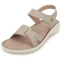 Vendoz Women Stylish Cream Flat Sandals