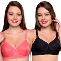 TRYLO KPL Combo Pack 32 Black & Coral D - Cup