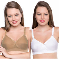 TRYLO KPL Combo Pack 36 Nude & White D - Cup