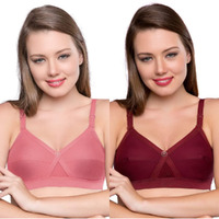 TRYLO KPL Combo Pack 34 Marun & Rose Gold E - Cup