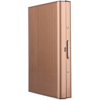 Stealodeal Rose Gold Premium RFID Blocking Metal ATM/Credit/Debit 8 Slots for Men & Women Card Holder
