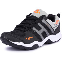LANCER Mens INDUS-215 Black/Orange Running Shoe - 6 UK (INDUS-215BLK-ORG-40)