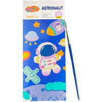 GLUN Watercolour Painting Notepad for Kids 12 Different Pages, Water Painting Book with Water Colour with Painting Brush, Different Theme (Astronaut)