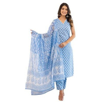 FABNEX kurta set for women | Women Kurta | Women Kurta Sets Kurtis | Women Kurta Pant Set | Women Kurta Pant Set with dupatta Women Kurti Set with Pant and dupatta (K-90) (2XL)