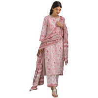 FABNEX kurta set for women | Women Kurta | Women Kurta Sets Kurtis | Women Kurta Pant Set | Women Kurta Pant Set Women Kurti Set with Pant (K-76-77) (S, Pink)