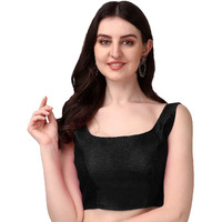 Vihu Fashion plain sleeveless pattern readymade blouse U neck choli