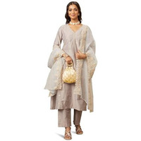 Amazon Brand - Myx Women's Rayon Salwar Suit (AW24-MYX-SKD-VN-07_Grey_M)