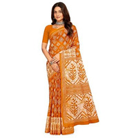 Tamaira Fashion Women's Plain Cotton Saree (2480_Mustard
