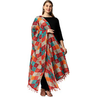 Weavers Villa Women's Cotton Printed Dupatta Chunni (Multi), 2.25 Mtrs