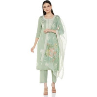 Amazon Brand - Myx Women's Rayon Salwar Suit (AW24-MYX-SKD-VN-10_Green_3XL)