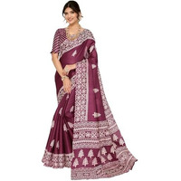 Priyashi Women's Woven Printed Art Silk Saree with Unstitched Blouse Material (AZ-PY-P3-KAMAKSHI-RADHA-Parent_Purple)