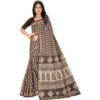 Tamaira Fashion Women's Plain Cotton Saree (2499_Grey