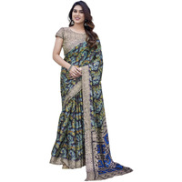Yashika Women's Elegant Chiffon Saree with Matching Blouse - Elevate Your Style with This Trendy Ensemble! Perfect for Special Occasions (AZ-YS-P1-GOPIKA BLACK)