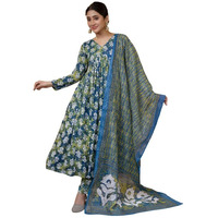 I ENTERPRISE Kurta Set for Women | Women Kurta Set with Dupatta | Women Kurta Sets Kurtis | Women Kurta Pant Set | Traditional | Ethnic Set | Suit | Color_ Green Size:- M