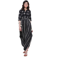 Divena Kurta for Women (DK0503-M, Kurti M Size) Black