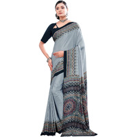 Jaanvi fashion Women's Ethnic Pattern Crepe Silk Saree With Unstitched Blouse Piece (24-carat-9202-c)