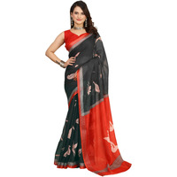 GRECIILOOKS Women's Cotton Sarees (GL-S2436_RED)