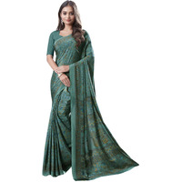 Jaanvi fashion Printed Crepe Silk Saree With Blouse Piece (pearl-silk-vol-1-14005-b-v)