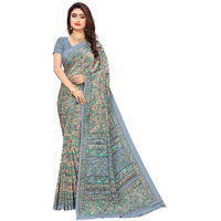 Vimla Women's Mysore Silk Crepe Saree With Unstitched Blouse Piece (1602_AC; Multicolored)