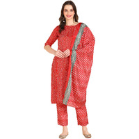 MEMORE Women's Cotton Salwar_Suit_Set (MM-Ethnic-set-501 to 508_Red-1