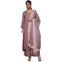 Varanga Women's Viscose Kurta Set (NV_VSKD2235_Pink