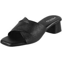 Metro Women's Black Faux Leather Formal Block Heel Fashion Sandals UK/5 EU/38 (40-144)