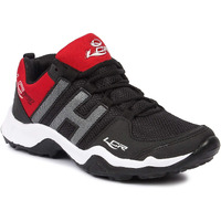 LANCER Mens INDUS-215 Black/Red Running Shoe - 8 UK (INDUS-215BLK-RED-42)