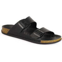 AADI Men's Black Synthetic Leather Lightweight Comfortable Indoor Outdoor Daily Use Casual Slides/Slippers/Sandals