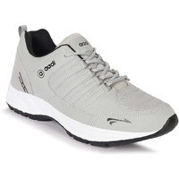 AADI Men's Grey Lightweight Synthetic Leather Running, Walking & Gym Casual Sports Shoes