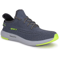 Sparx Mens Sm-482 Dark Grey Neon Green Running Shoe - 7 UK (SM-482)