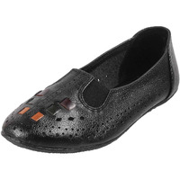 Mochi Women's Black Faux Leather Fashion Casual Ballerina Shoes UK/5 EU/38 (31-4932)