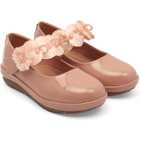 SIYA Freeplay Strap Ballerinas for Girls (Brown)