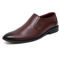 ARAMISH Brown Pure Leather Moccasin Formal Shoes for Men - 10 UK