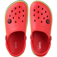 URJO Unisex-Child Red Clogs-9 Kids UK (27 EU) (Kids_SKRAINBOW)