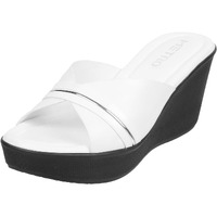 Metro Women Wedge Heel Fashion Slip-on White UK/4 EU/37 (34-122)