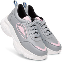 Longwalk Women and Girls Sneakers, Walking Gym Running Grey Shoes