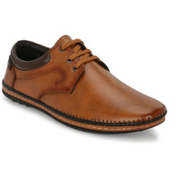 Rising Wolf Mens Boss-Grip Lace up Uniform Dress Shoe Tan 9