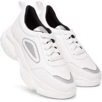 Longwalk Women and Girls Sneakers, Walking Gym Running White Shoes
