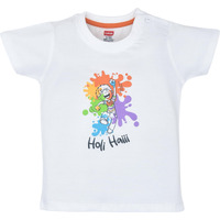 LuvLap Baby Regular Fit Half Sleeve Boys T-Shirt-Holi (LLPGR001_Multicolour-1 3 to 16 Months)